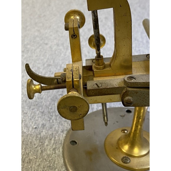 Antique Brass Gear Hobbing Machine Watchmaker Lathe Tool - Picture 7 of 14